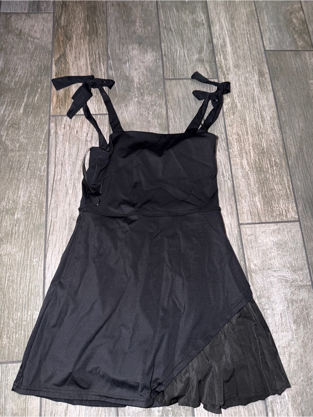 As Revival Tie Shoulder Mini Dress